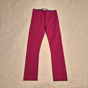 Hatley girl's size 4 raspberry leggings, elastic waist, VGUC
